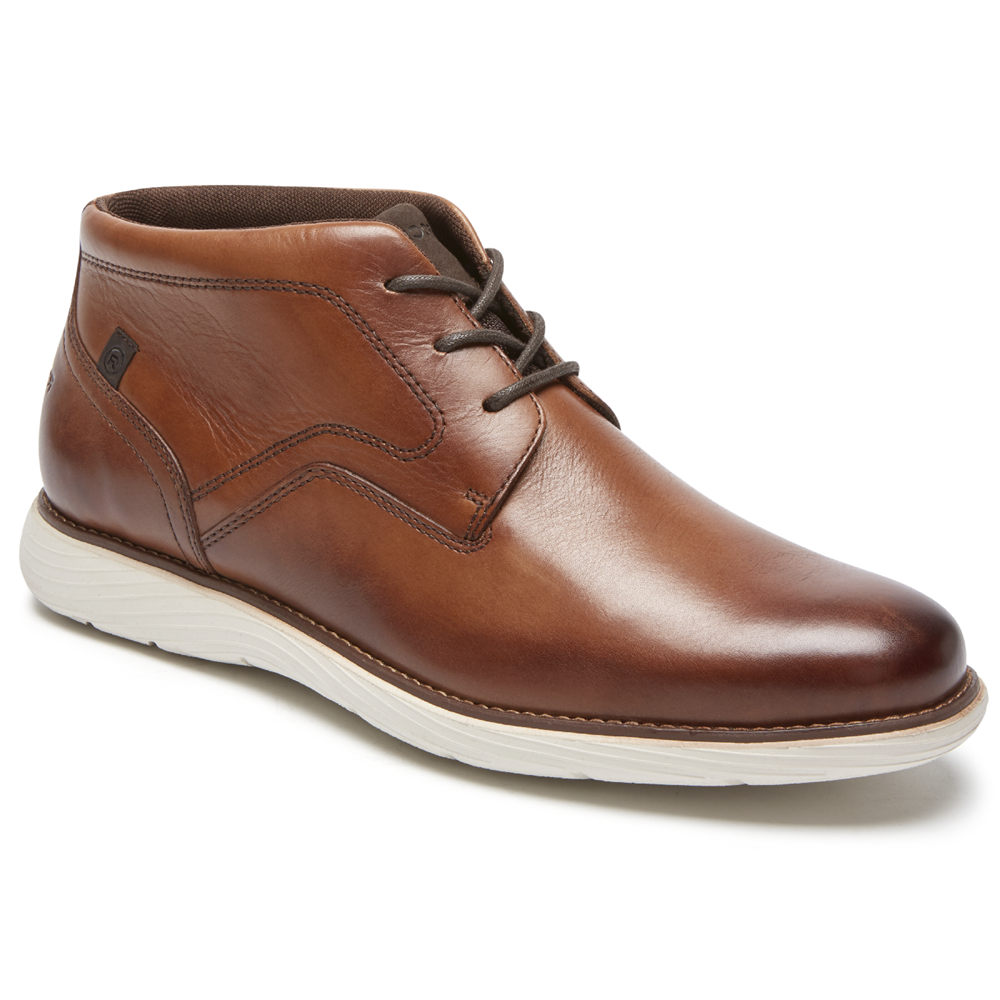 Botas Rockport Homem Marrom - Garett Chukka - 60789JNUF